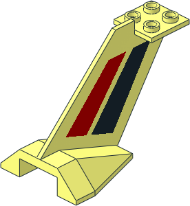 Tail Plane with Red/Black Pattern