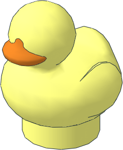 Animal Duckling with Orange Beak Pattern