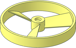 Propeller 3 Blade 5D with Outer Ring