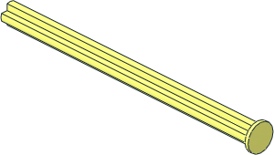 Technic Axle  8 with Stop