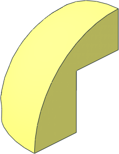 Brick 2 x 2 x 1.667 Corner Round with Curved Top