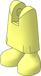 Figure Friends Legs with Skirt with Ankles