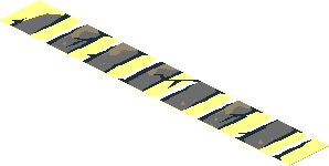 Sticker  0.8 x  5.9 (No.  9) with Bricks and Cracks Type 1