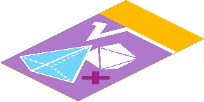 Sticker  2.6 x  1.6 with Math Textbook with Geometric Figures