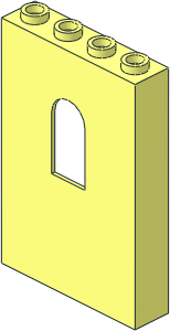 Panel  1 x  4 x  5 with Window
