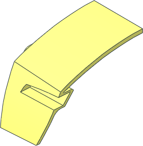 Technic Beam  3 with Panel Fairing Left