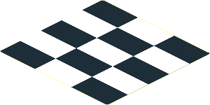 Sticker  4.8 x  5.0 Chequered
