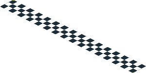 Sticker  0.8 x  7.8 Chequered