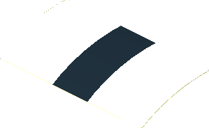 Sticker  1.9 x  3.8 with Black Stripe on White Background (Formed)
