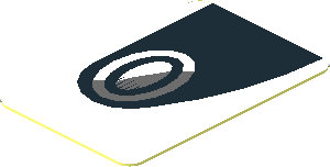 Sticker  1.8 x  0.8 with Black Headlamp on White Background Left (Needs Work)