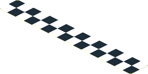 Sticker  0.8 x  5.8 Chequered
