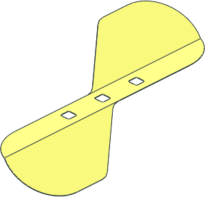 Sheet Plastic 13 x 26 Propeller (Formed)