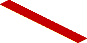 Sticker  0.4 x  3.3 Red