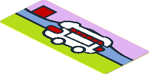 Sticker  0.7 x  1.7 with Miniature Set 41129