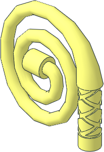 Minifig Whip Coiled