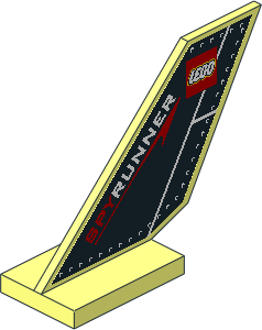 Tail Shuttle  2 x  6 x  4 with "Spyrunner" Sticker