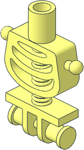 Minifig Torso Skeleton with Thin Shoulder Pins