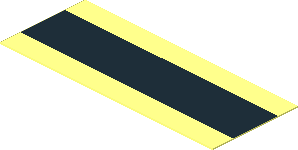 Sticker  0.8 x  2 with Black Stripe on Transparent Background
