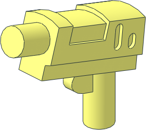 Minifig Gun Short Blaster