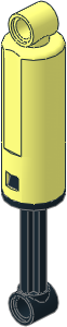 Technic Shock Absorber 10L Damped without Spring (Extended)
