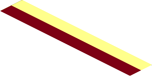 Sticker  1.7 x 10.3 with Dark Red Rectangle