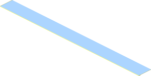 Sticker  0.4 x  4.5 with A-pillar in Bright Light Blue