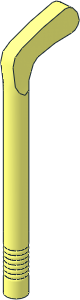 Minifig Hockey Stick with  3.6 L Bar