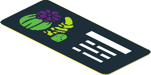 Sticker  0.8 x  1.8 with Sucus and Cacti Sign