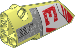Technic Panel Fairing Smooth #3 (Medium) with EV3 Sticker #1
