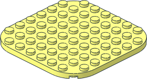 Plate  8 x  8 with Rounded Corners