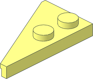 Wing  2 x  4 Right with Truncated Tip