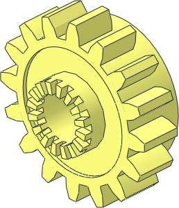 Technic Gear 16 Tooth with Clutch