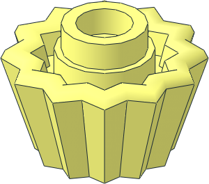 Minifig Food Cupcake with Hollow Stud
