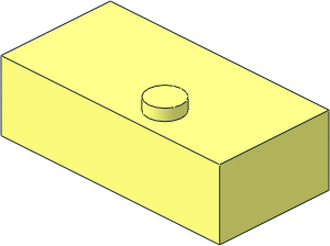 Brick Braille 2 x 4 with 1 Stud (DOTS-3)