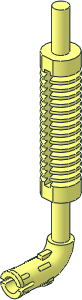 =Exhaust Pipe with Pin and Flat Tip