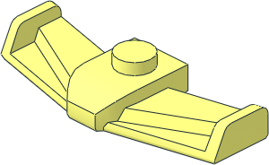 Plate  1 x  1 with  1.5 x  4 Front Spoiler