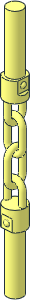 Minifig Weapon Nunchaku (Straight)