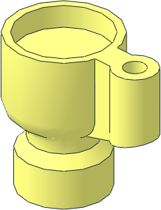 Minifig Cup Stein with Handle