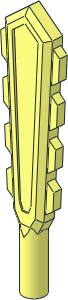 Minifig Sword Macuahuitl with Eight Blades
