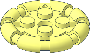 Plate  2 x  2 with Rod Frame Round