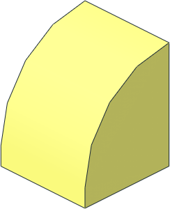 Brick  1 x  1 with Curved Top