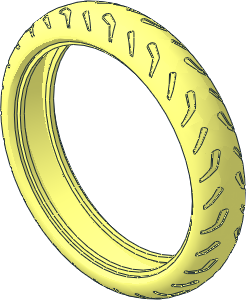Tyre 27/ 48 x 107 Motorcycle with Racing Tread