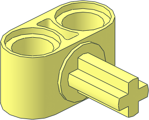 Technic Beam  2L with Perpendicular 1L Axle