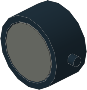 ~_Magnet Cylindrical in Casing Black (Obsolete)