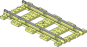 Train Track  9V Straight