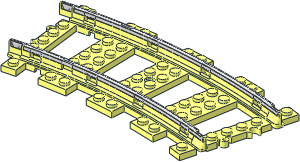 Train Track  9V Curved
