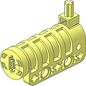 Technic Competition Cannon with Round Bottom (Unloaded)