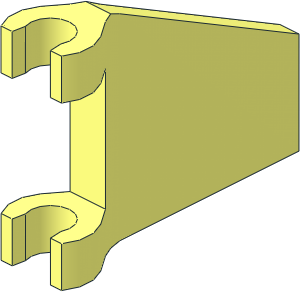 Flag  2 x  2 Trapezoid with Flared Edge