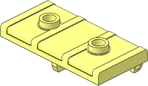 Container Treasure Chest Lid with Flat Top