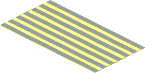 Sticker  1.4 x  2.6 with Light Grey Stripes